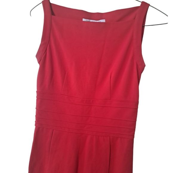 Diane Von Furstenberg Kimmie  Midi Dress in Cherry Red 🍒 - Picture 8 of 16